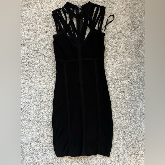 Black prom Dress BEBE - Picture 2 of 3